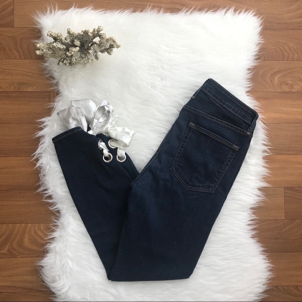 Good American Good Waist Ribbon Ankle Jeans